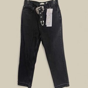 Le’ AL.X  High Rise Jeans with Western Belt, various sizes NWT